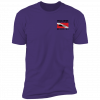 NL3600 Premium Short Sleeve T-Shirt diver black writing - Image 13